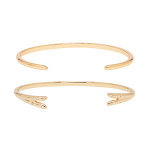 New Michelle Campbell Gold Talon Bracelet Set